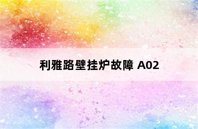 利雅路壁挂炉故障 A02